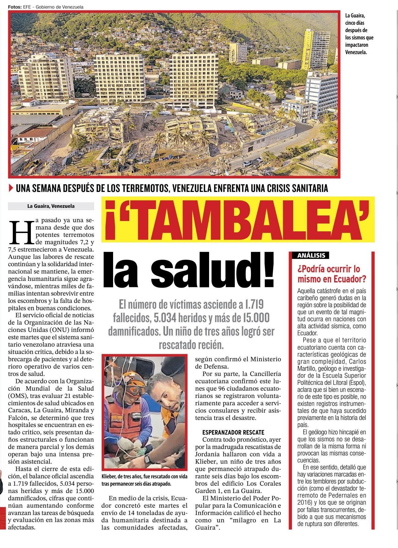   ¿Podría ocurrir un escenario sísmico como el de Venezuela en Ecuador? El análisis desde la academia y la investigación de la FIMCM