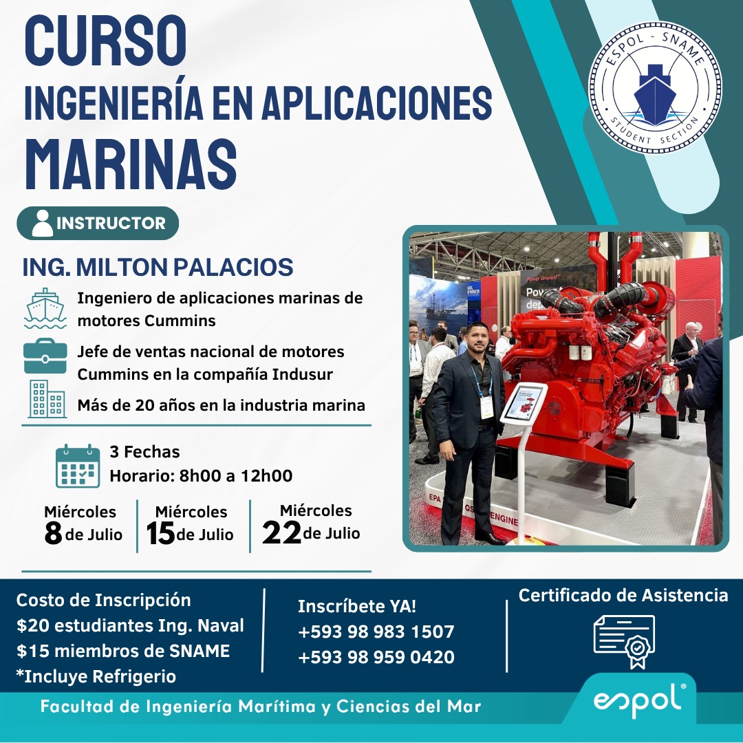 Curso de Ingeniería en Aplicaciones Marinas